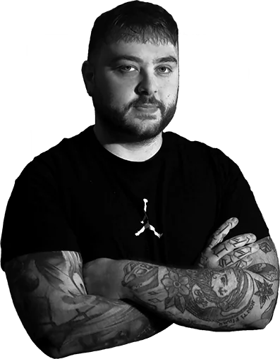 Ritratto di Simone, tatuatore